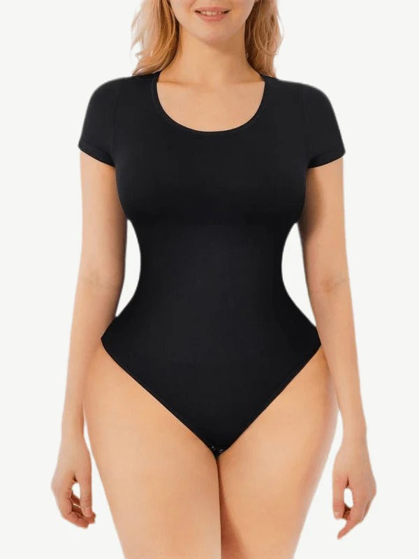 Scoop Neck Thong Bodysuit