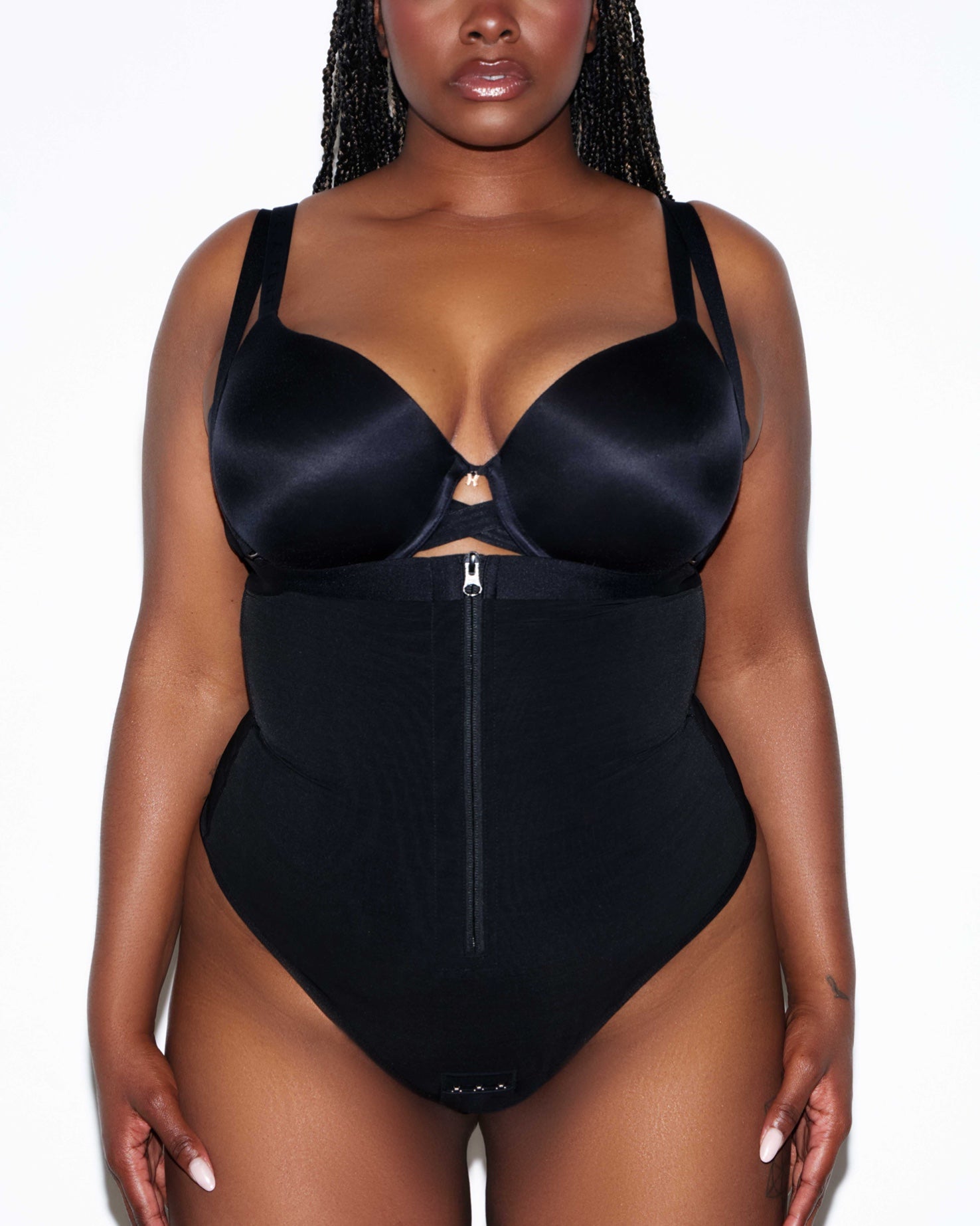 High Compression Tummy Control Thong Bodysuit