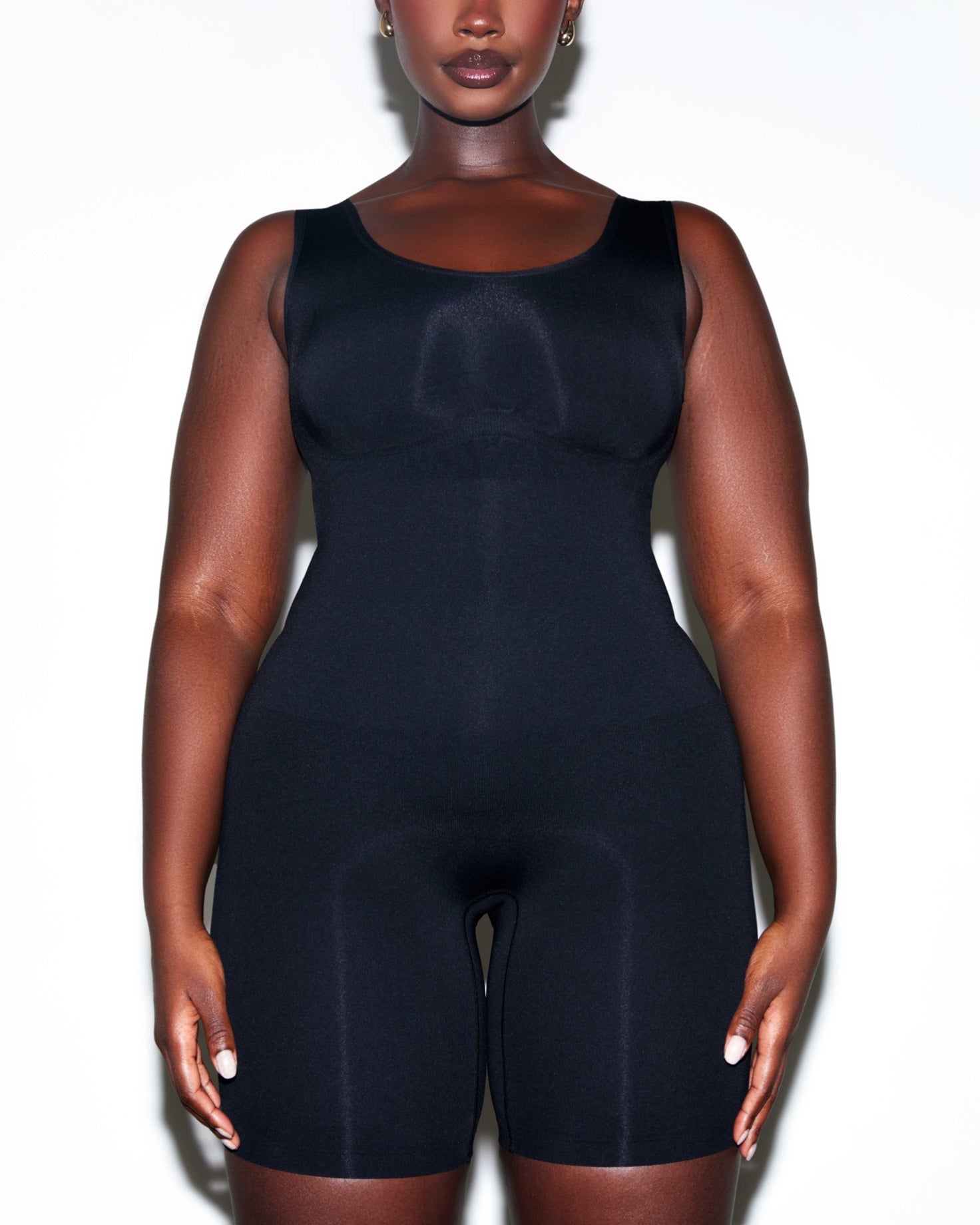 Wide Strap Tummy Control Bodysuit