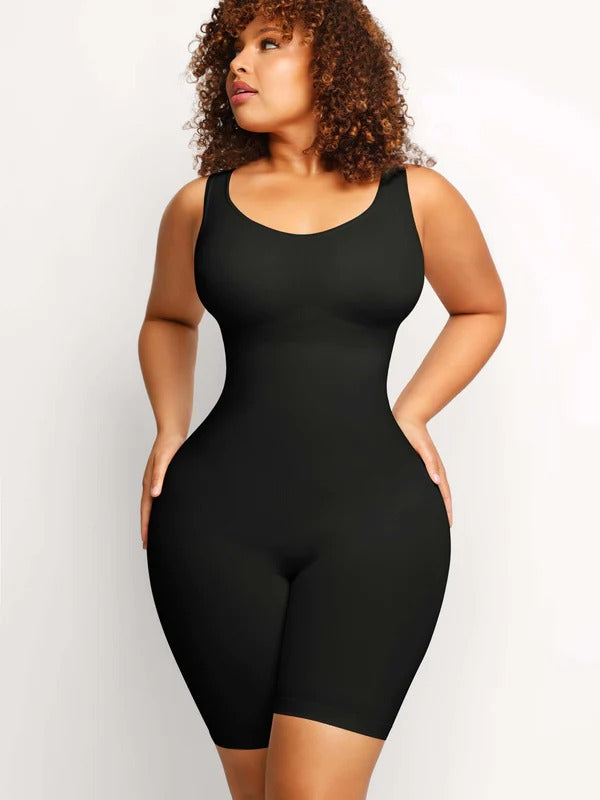 Wide Strap Tummy Control Bodysuit