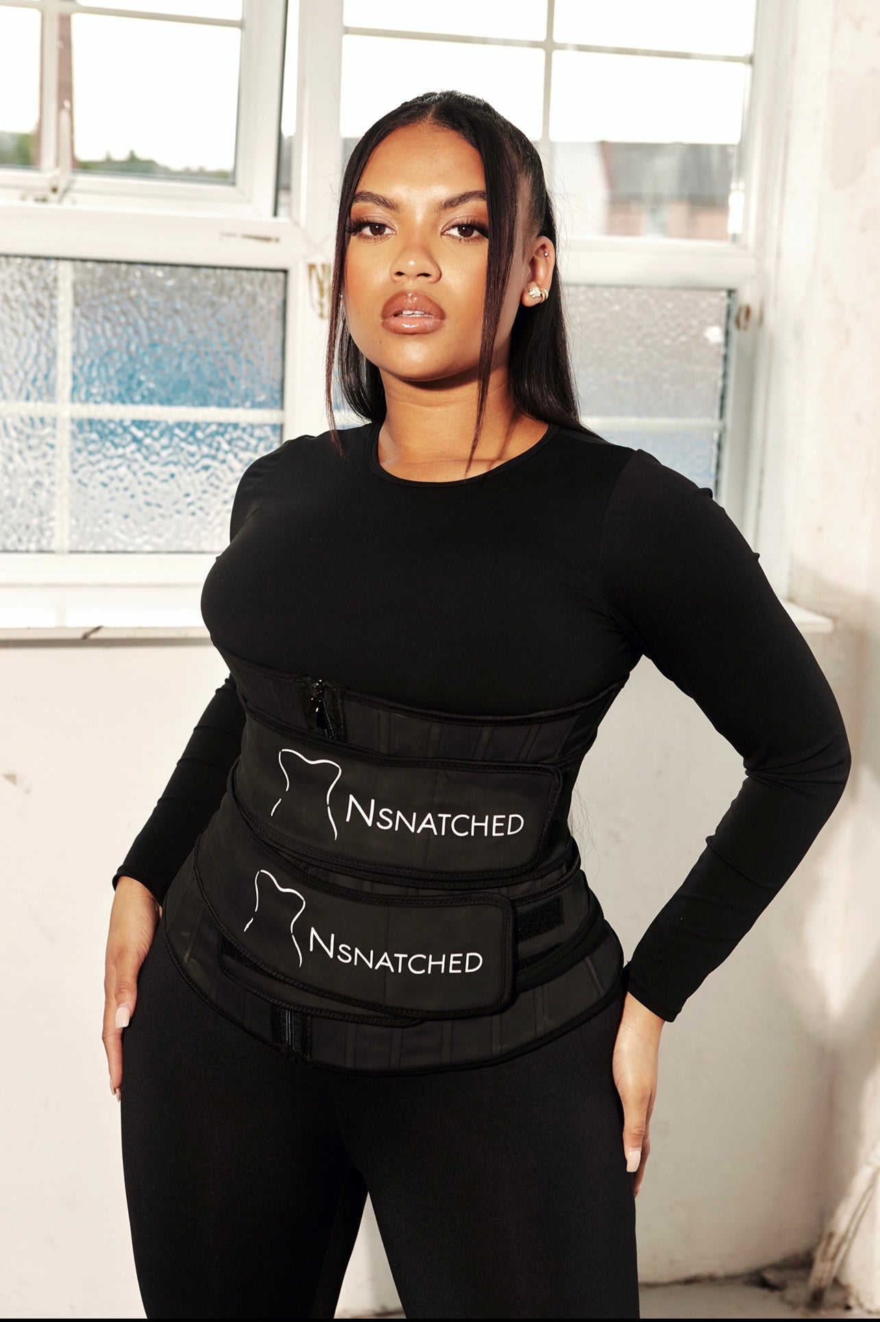 NSNATCHED DOUBLE BELT LATEX WAIST TRAINER - NSNATCHED